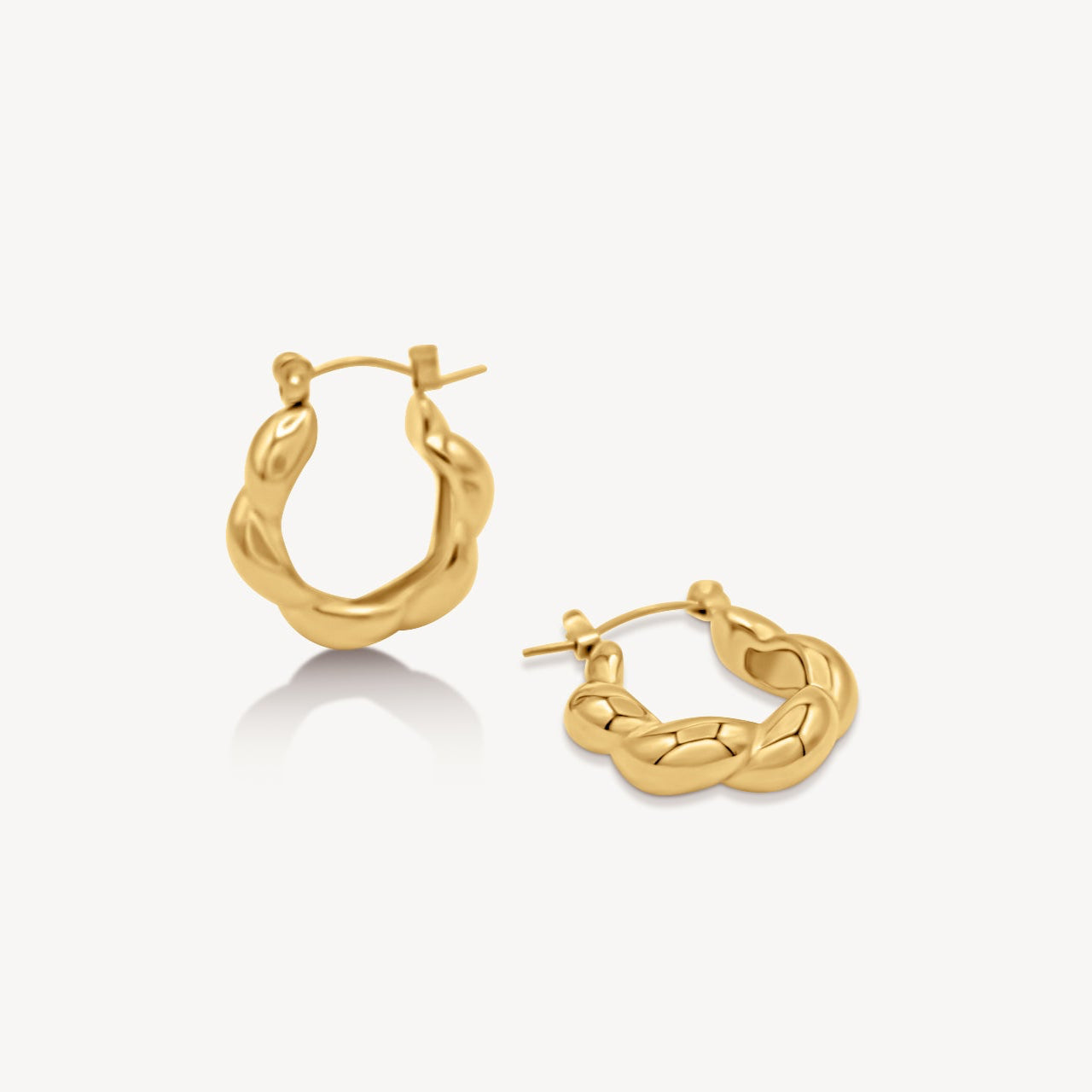 Twisted Huggie Earring