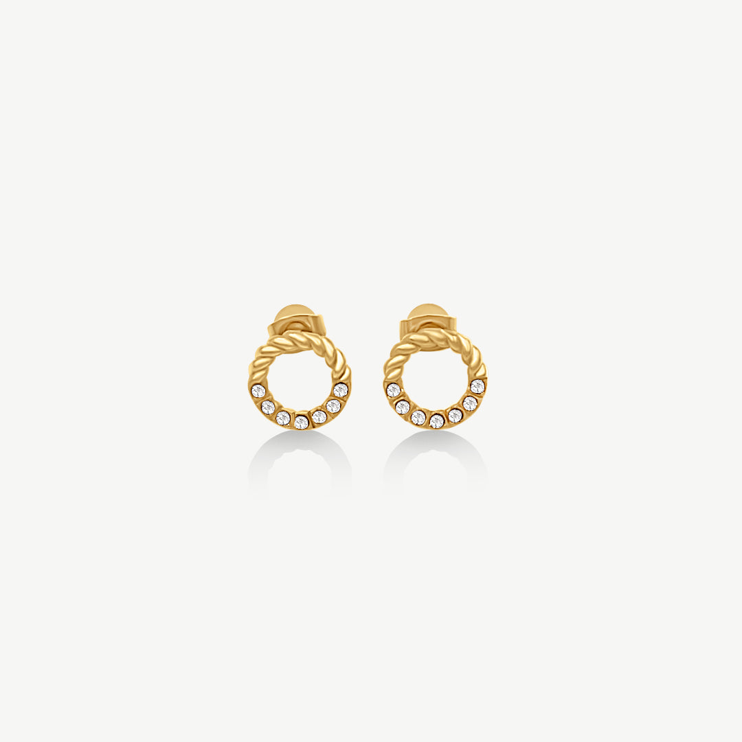 Twisted Circle Studs