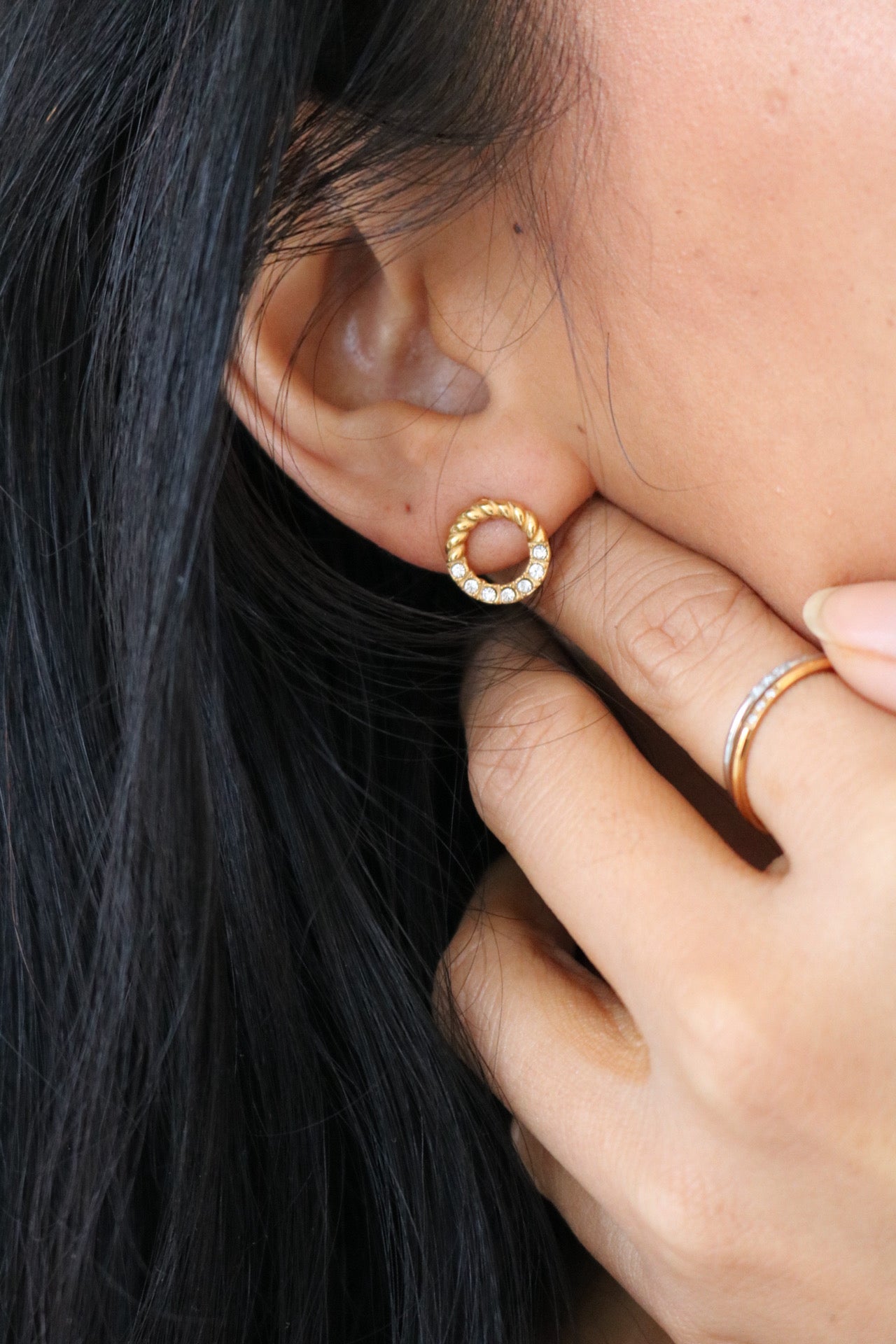 Twisted Circle Studs