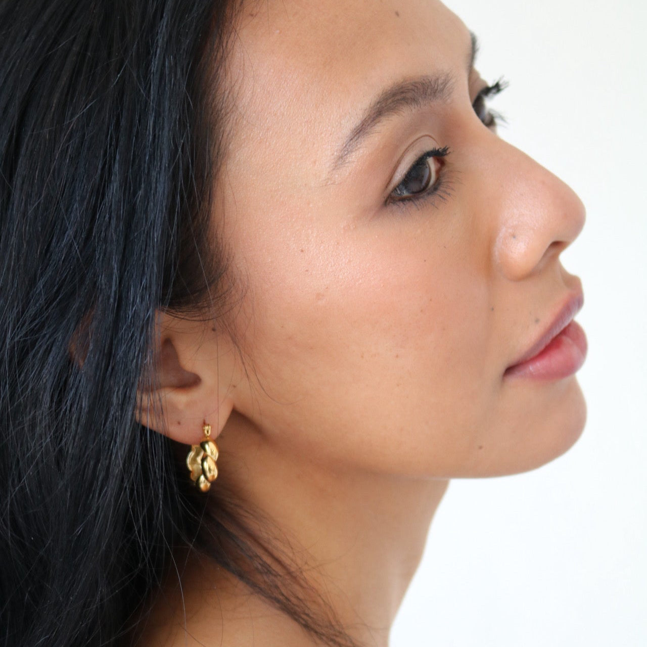 Twisted Huggie Earring