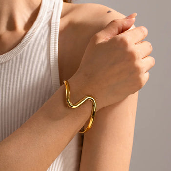 Wave Cuff Bangle