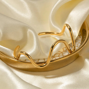 Wave Cuff Bangle