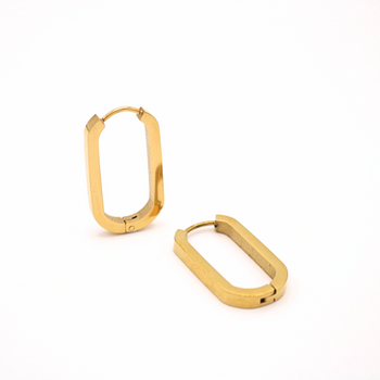 Oval Hoop Earrings