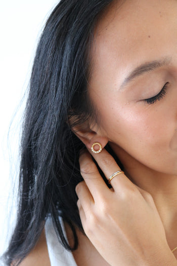 Twisted Circle Studs